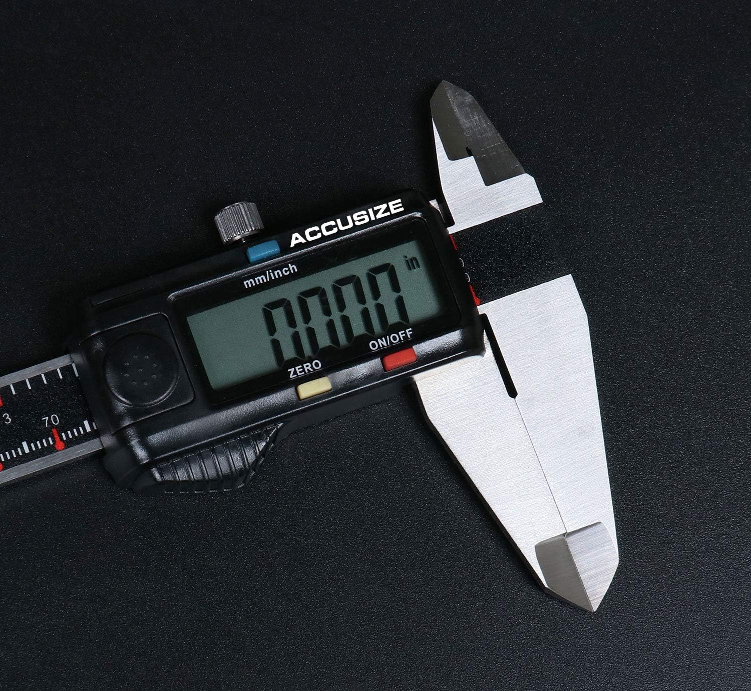 Cheapest 🛒 Accusize Industrial Tools 0-8'' / 0-200 mm Elctronic Digital Caliper with Extra Large Screen, Left-Hand, 0.0005''/0.01 mm Resolution, Ab11-L108