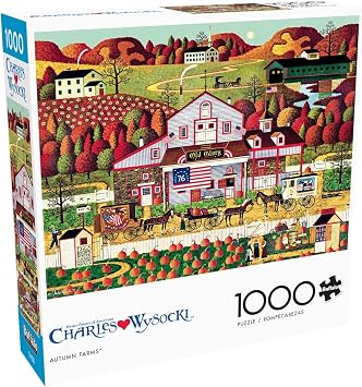 Buffalo Games Charles Wysocki, Autumn Farms, 1000 Piece Puzzle for Adults