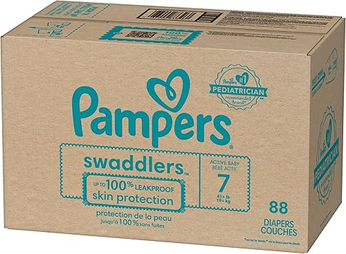 Miniatura 176 de Pañales Pampers Swaddlers, Talla 7 (11.8-22.7 kg), 70 unidades, absorbentes, mantiene al bebé seco y cómodo, pañal desechable seguro para la piel