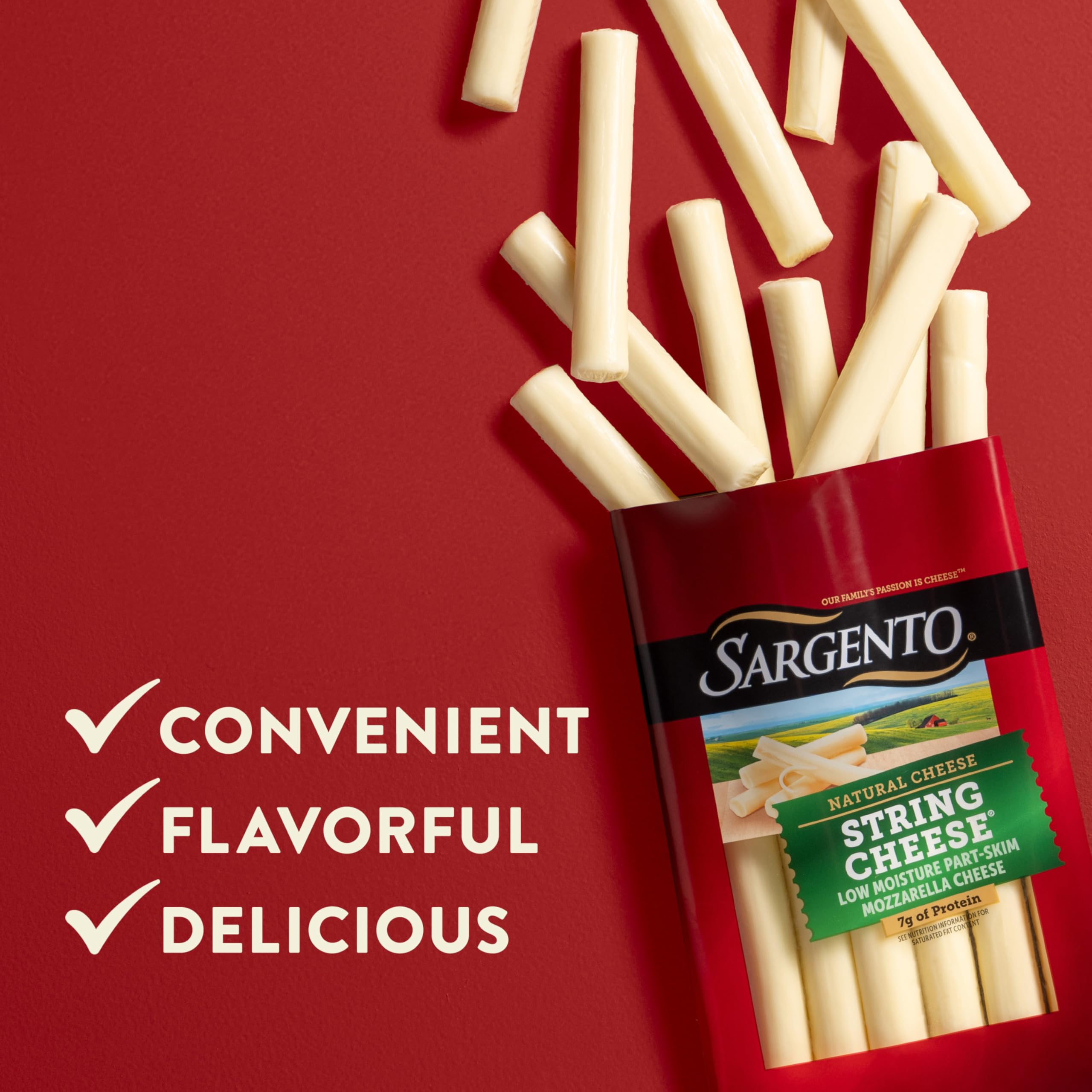Sargento Natural Mozzarella String Cheese Sticks 12-Count — view 4