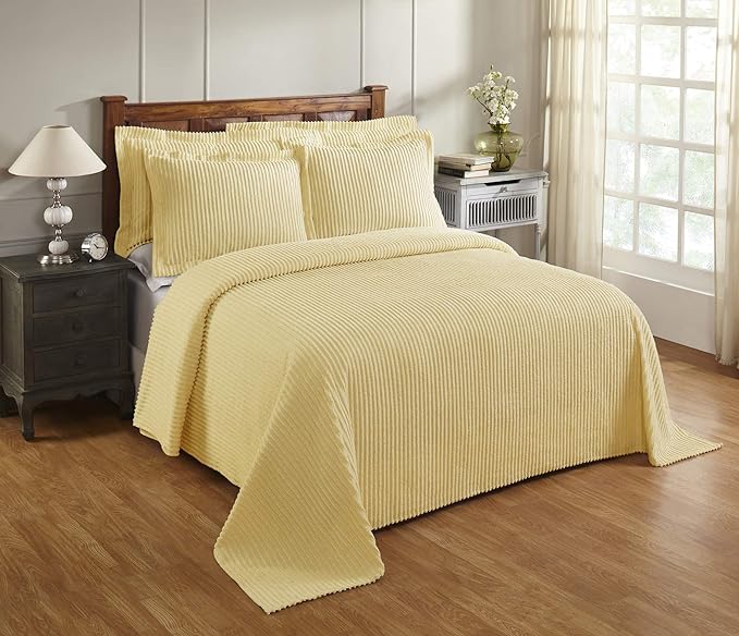 Better Trends Chenille Bedspreads King, Jullian Collection