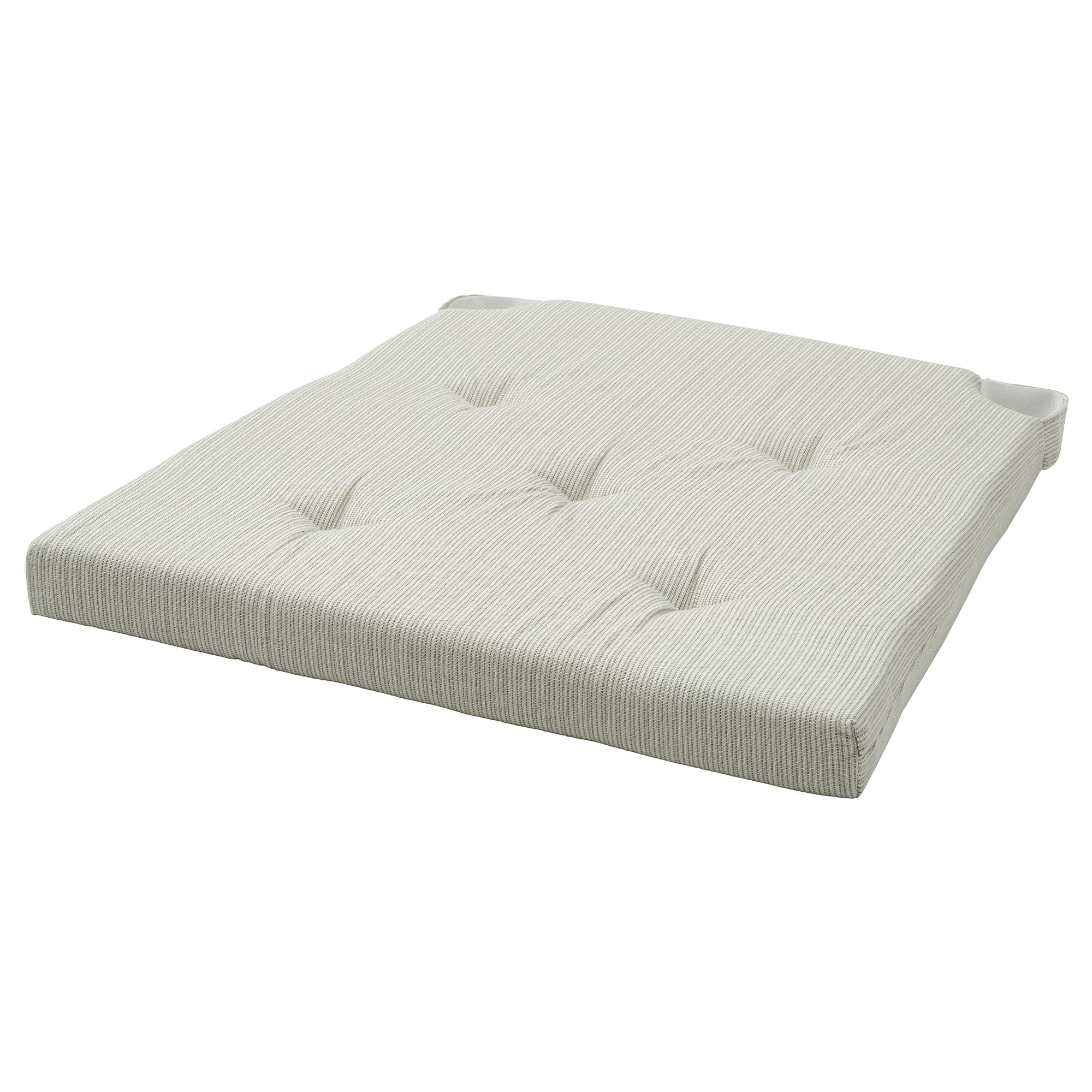 Galette de chaise JUSTINA coussin assise vert clair 42x40x4cm
