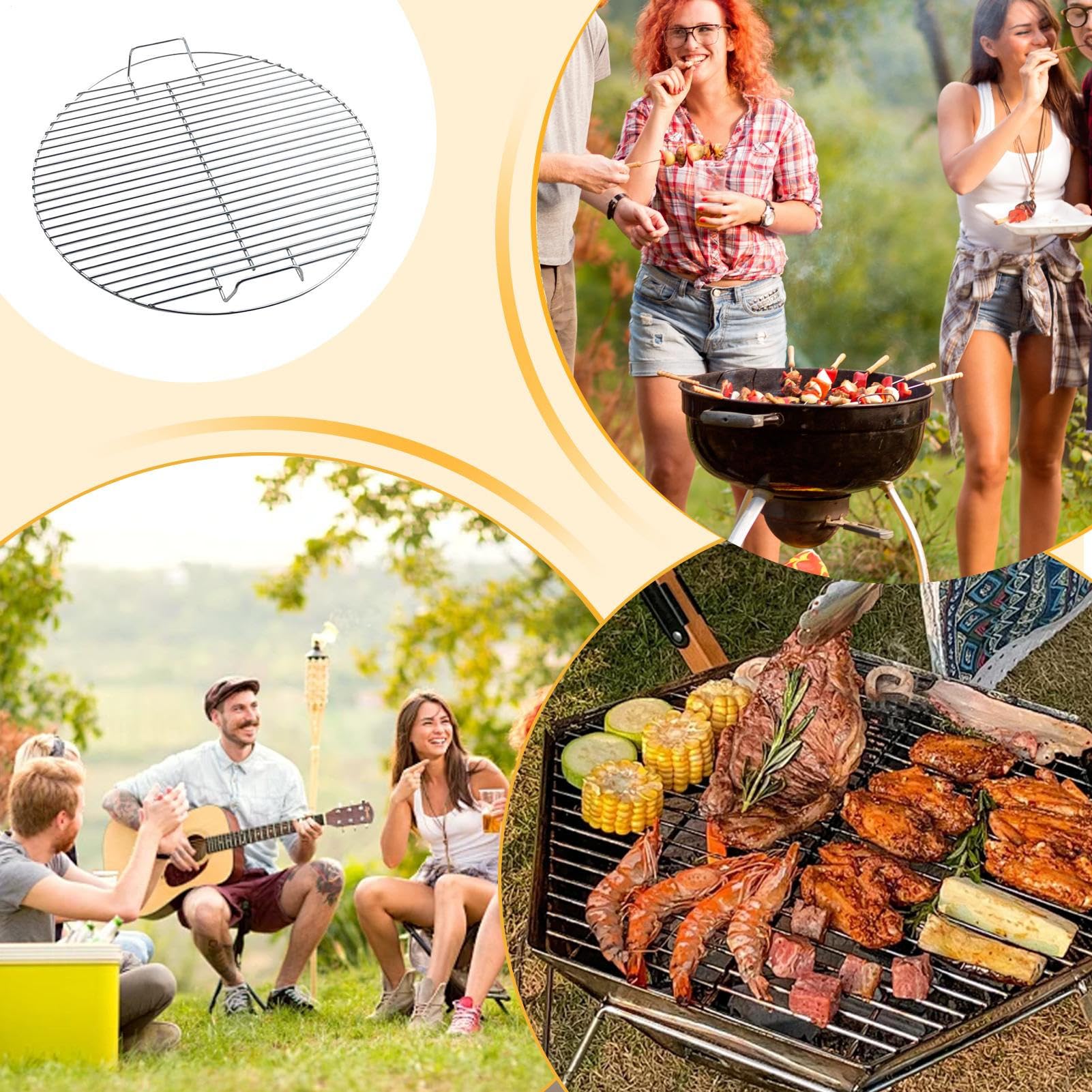 Griglia Barbecue Filo Rotondo In Acciaio