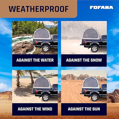 Miniatura 3 de FOFANA Truck Bed Tent Automatic Setup - Pickup Truck Tent for Mid & Full Size Camper Shell for Overland Camping Tailgate Gear Accessories  Patents