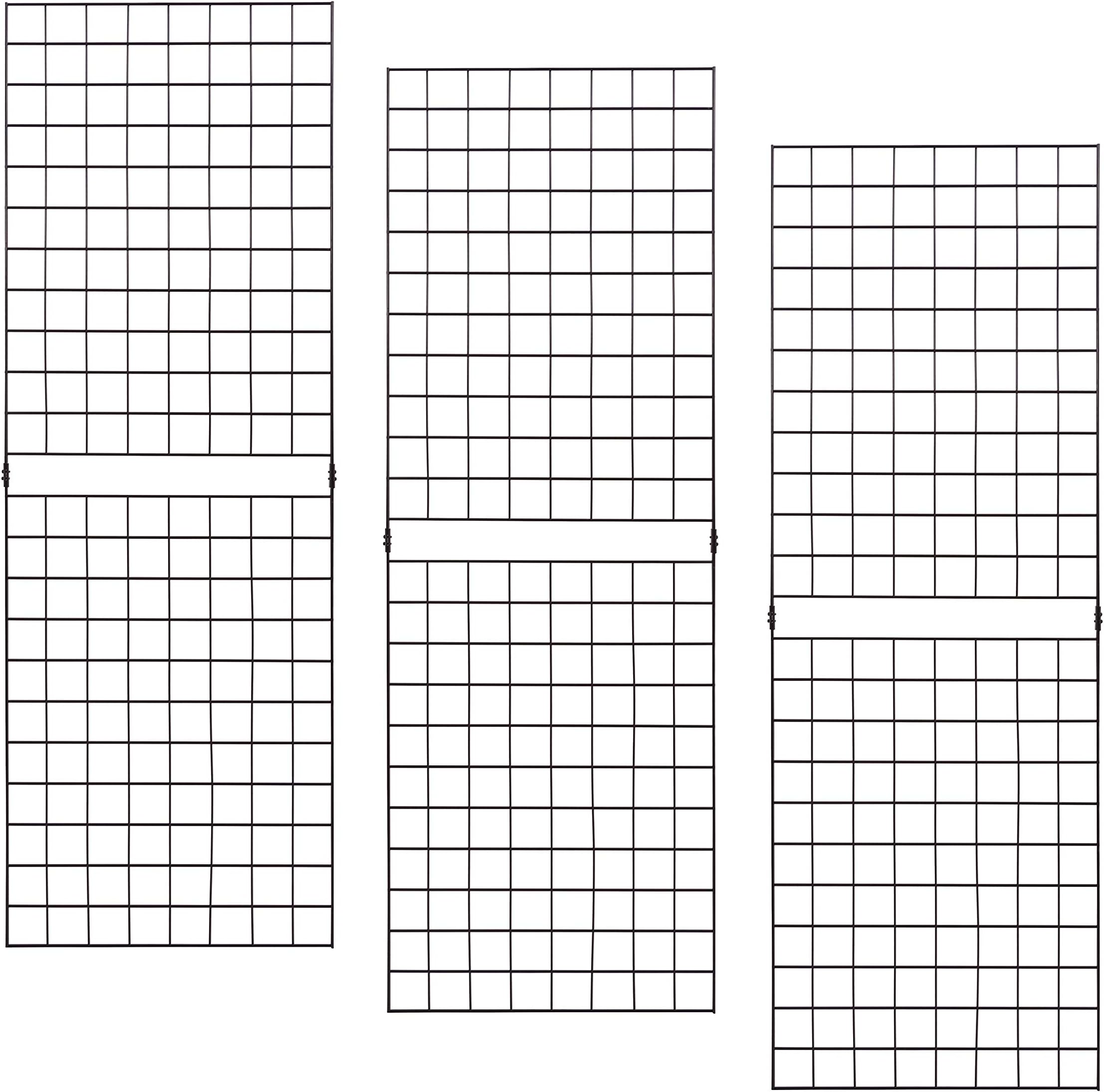 Amazon com: ECONOCO Portable 2 X 7 Chrome Grid Panels Pack of 3