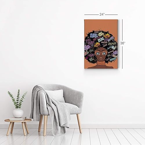Vista 44 de Arte de pared afroamericano, decoración de pared de arte negro, arte negro afroamericano, arte de pared de niña negra, impresión afroamericana, arte