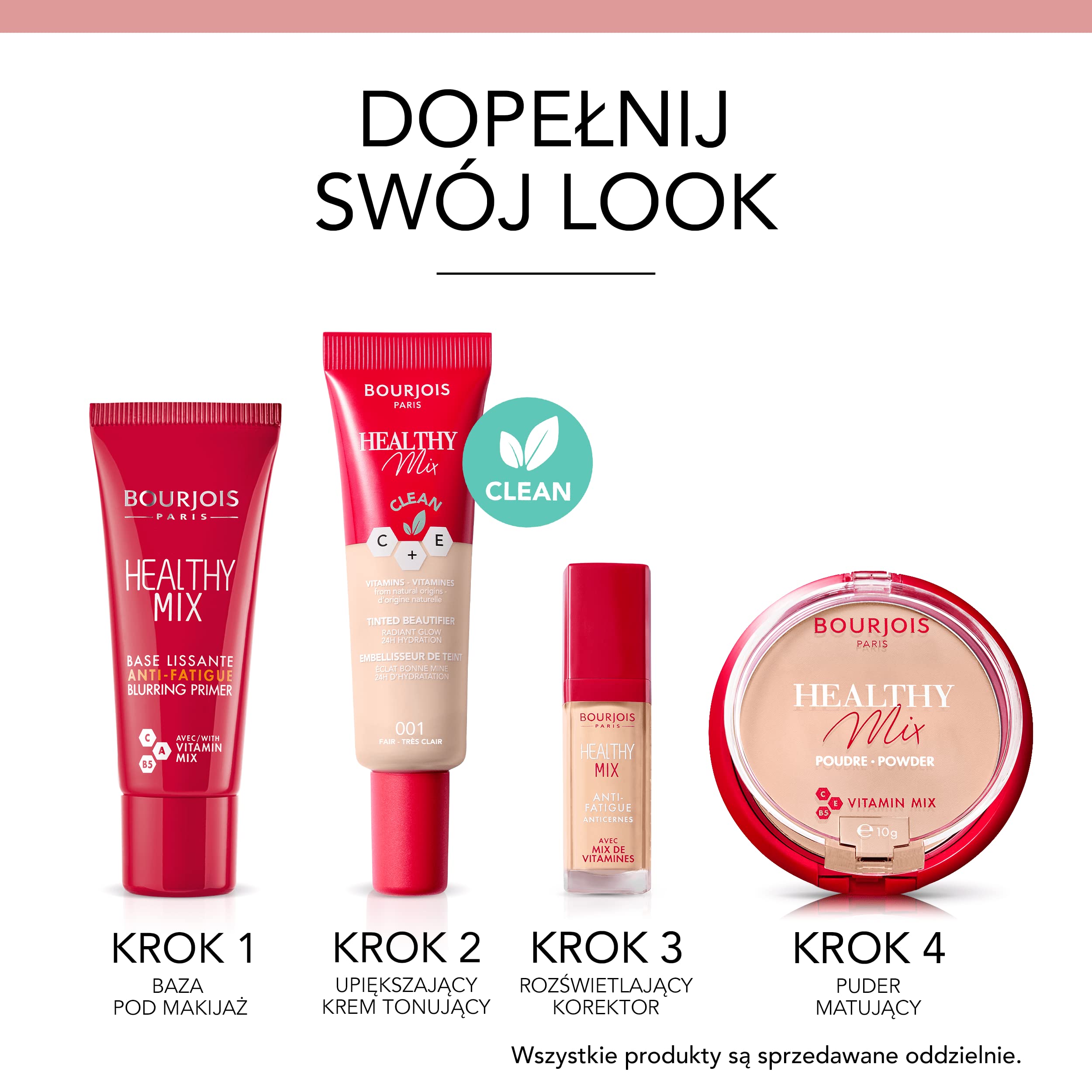 Bourjois Healthy Mix - upiększający krem tonujący nr 001 Fair, 30ml