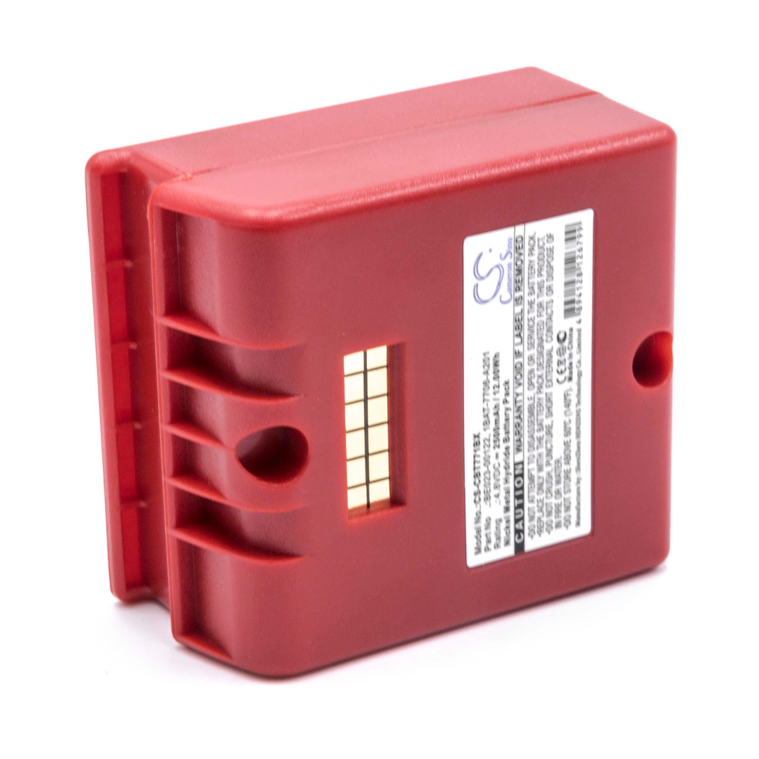 vhbw NiMH Batterie 2500mAh (4.8V) Rouge pour télécommande pour Grue Remote Control comme Cattron-Theimeg BE023-00122