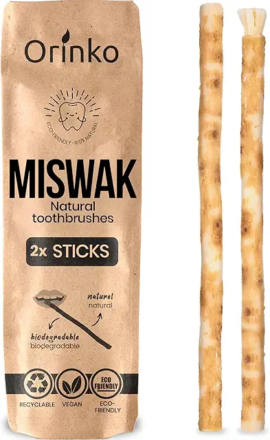 Premium Natural Miswak Sticks - Organic Chewable Toothbrush for Oral Hygiene