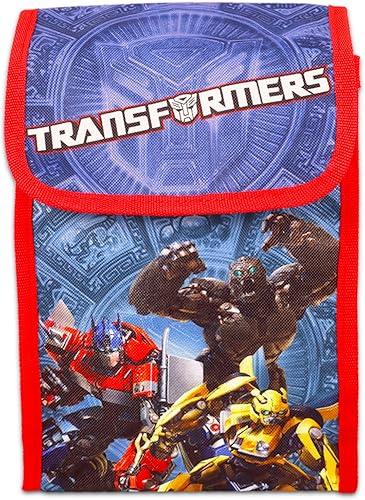 Miniatura 3 de Screen Legends Mochila Transformers con juego de fiambrera, paquete con mochila Transformers de 15 pulgadas, bolsa de almuerzo, tatuajes, cartera de