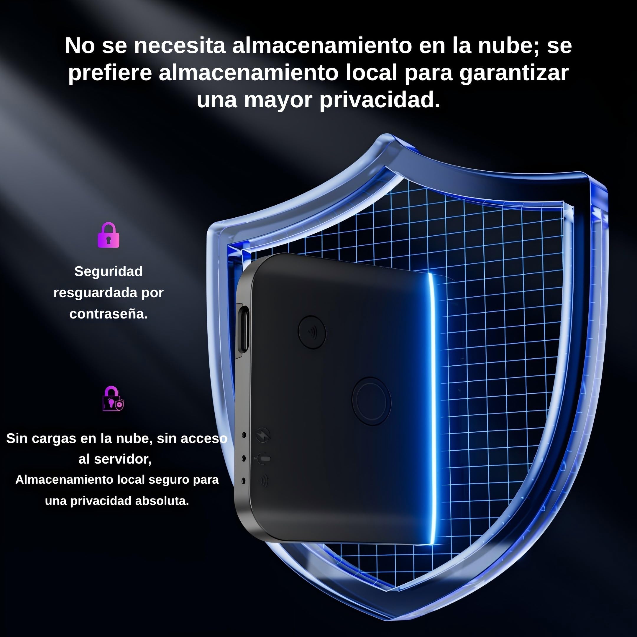 Mini Grabadora de Voz con IA y Transcripción: 6 mm de Grosor, Transcribir y Resumir, Grabadora de Audio Magnética para Smartphone, Reuniones, Clases, Entrevistas