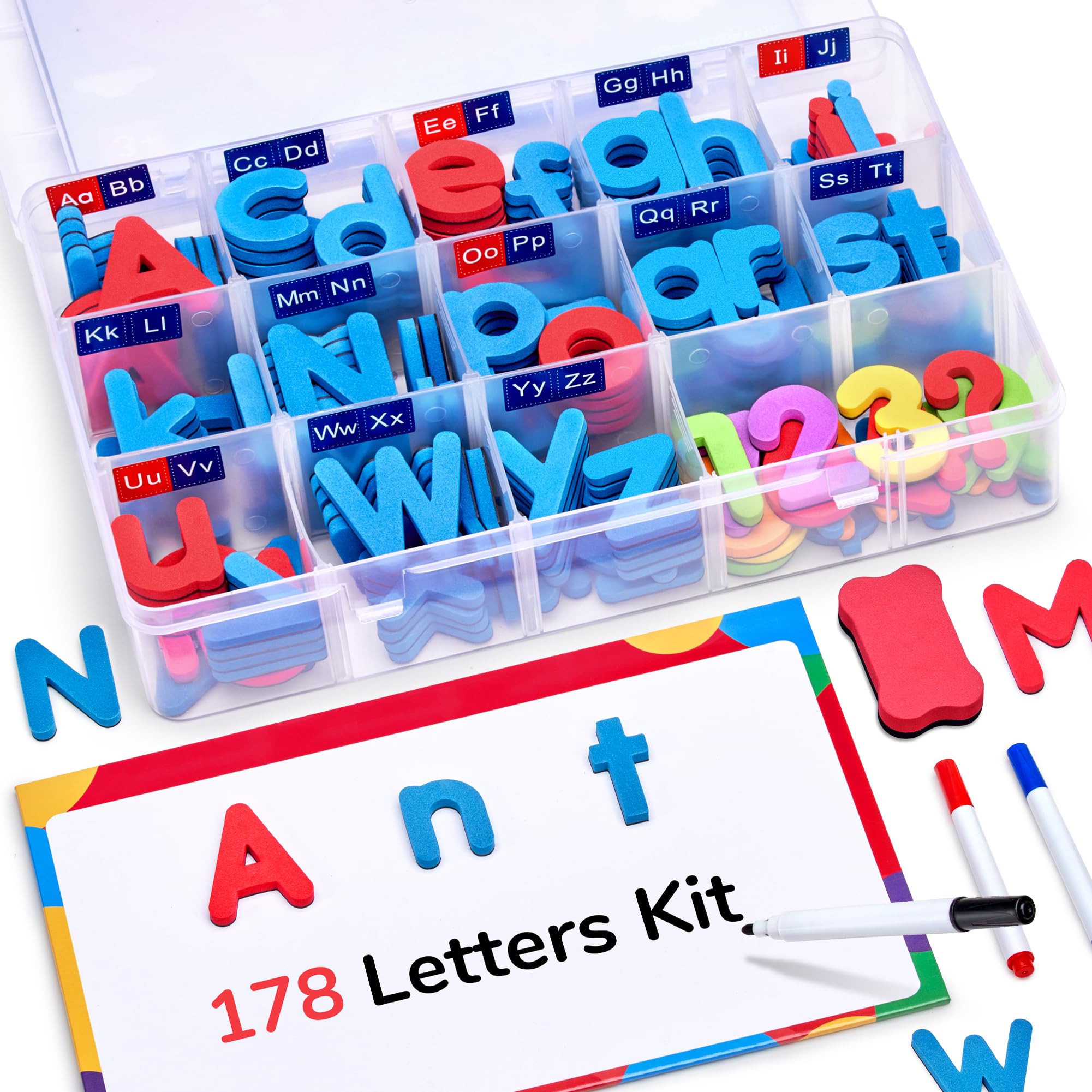 Amazon.com: Gamenote Classroom Magnetic Letters Kit 178 Pcs with