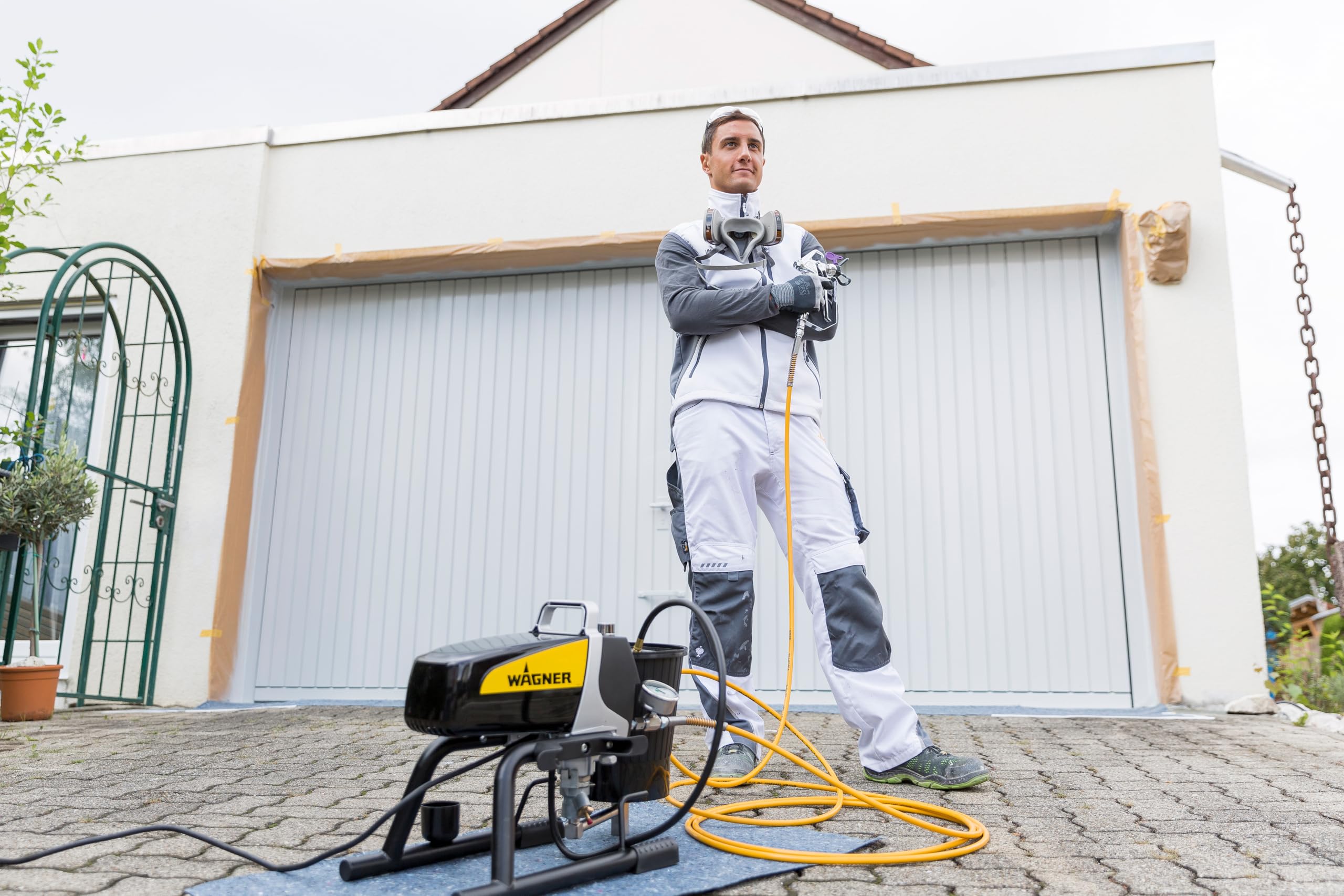 WAGNER Kolbenpumpe ProSpray 3.20 – für Airless-Einsteiger-Max, Fördermenge 2,0 l-min, HD-Schlauch DN6, 15 m