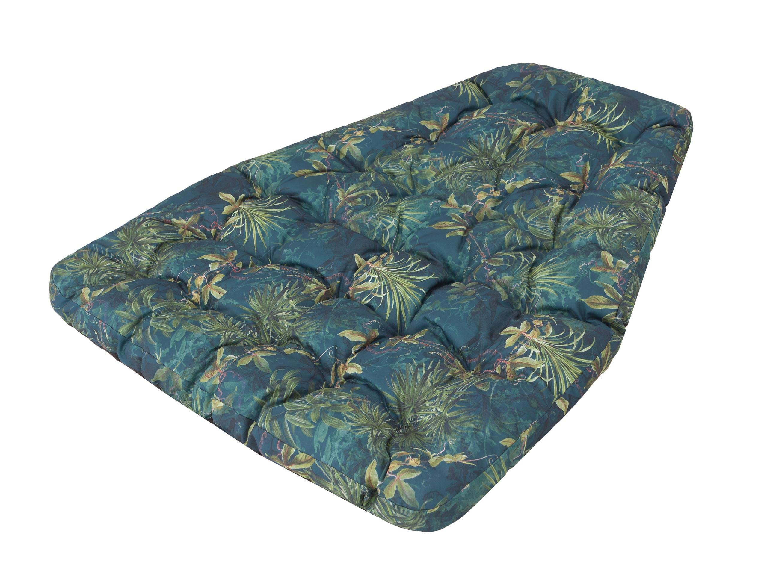 Cuscino per poltrona sospesa in polyrattan e rattan, prato verde