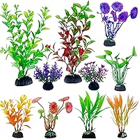 Vista 1 de Accesorios de decoración de plantas de acuario de plástico, planta de decoración de peceras artificiales, 10