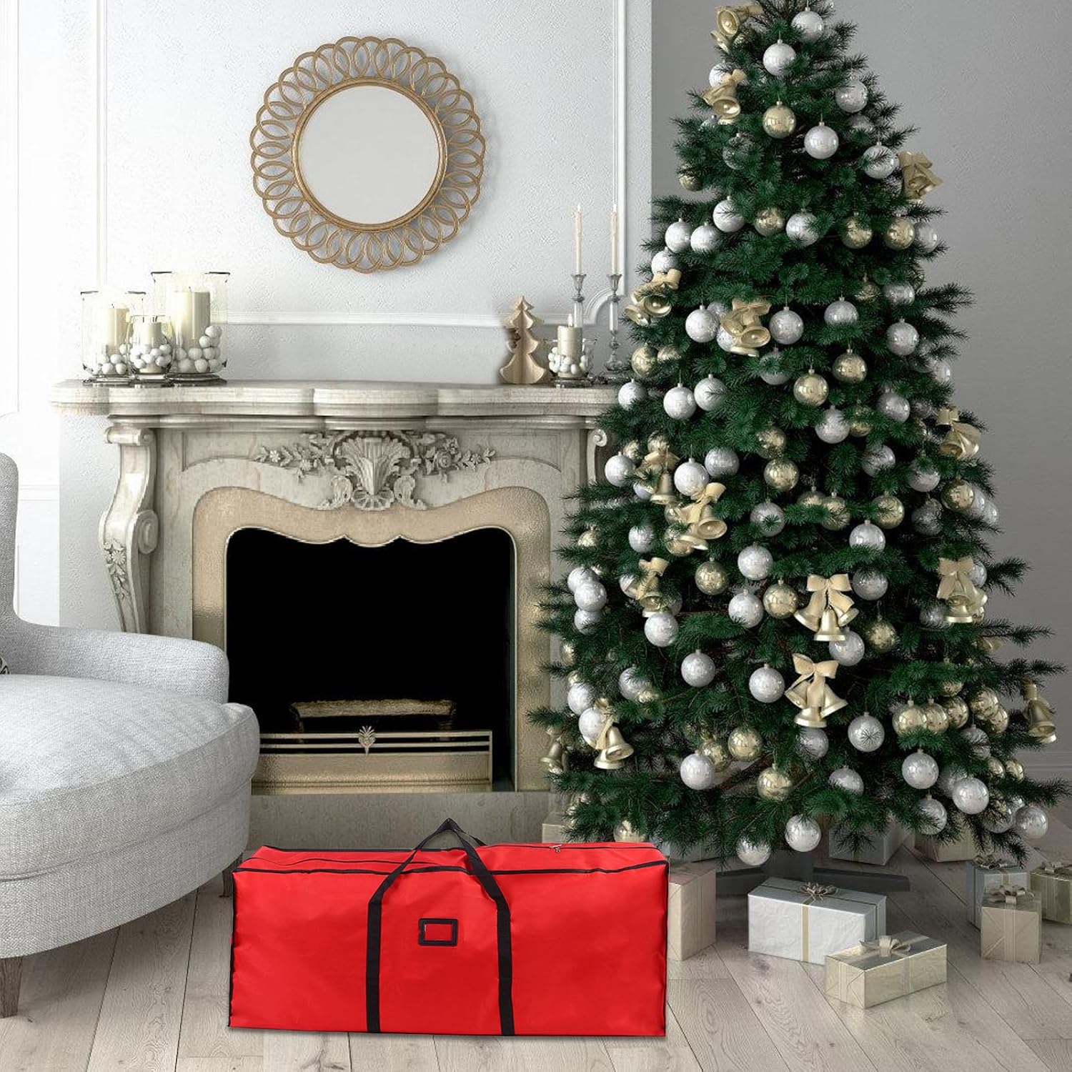 Practical Oxford Fabric Storage Bag Accessory for Garden Cushions and Sun Lounger Protective Garden Furniture Cushion Storage