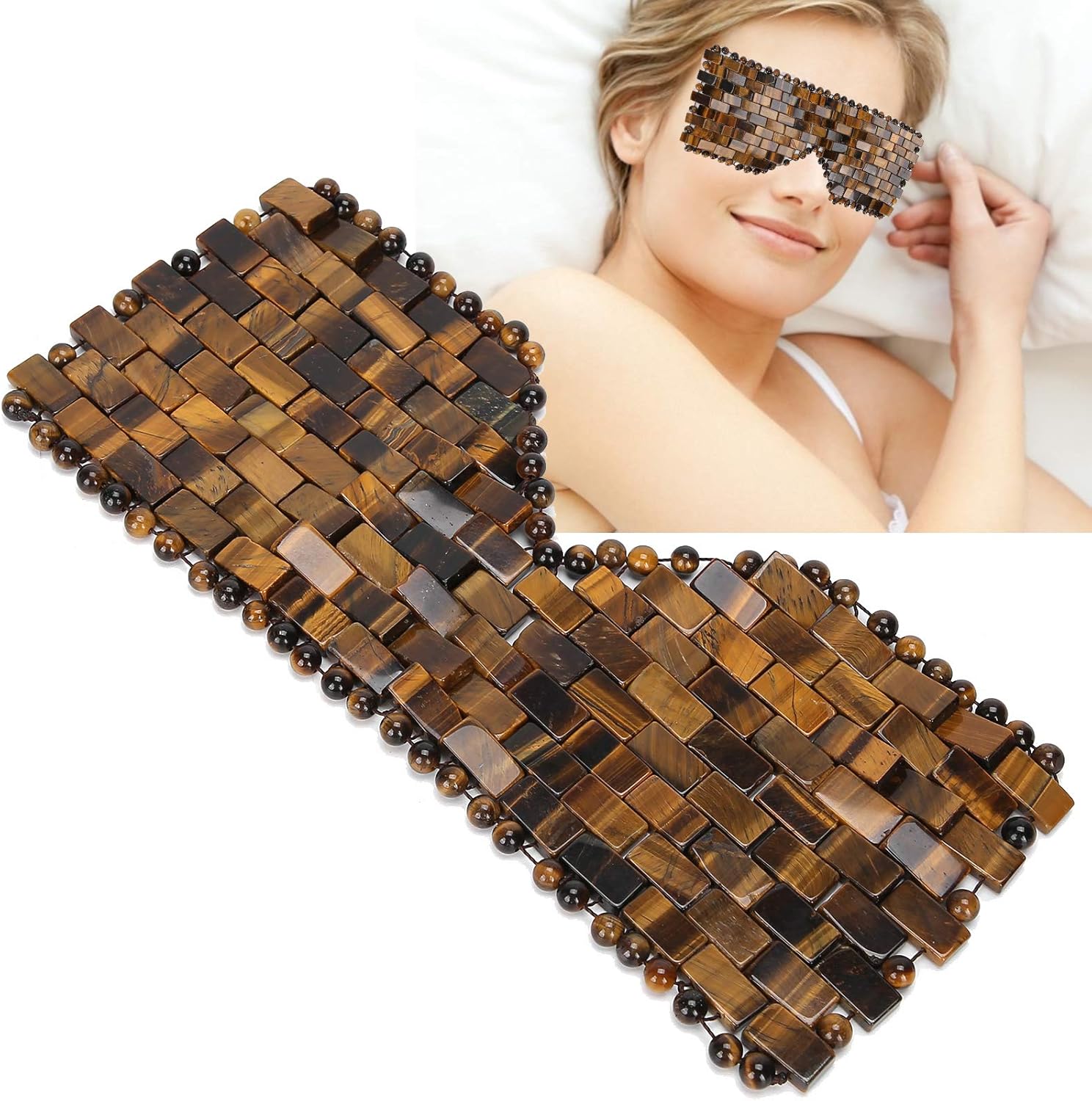 Jadestone Eye Mask, Jade Stone Face Massager Eye Body Massager Mini Eye Masks Eye Circle Soothes Sleeping Relax For Sleeping Masks Care Massage Tool( Eye)