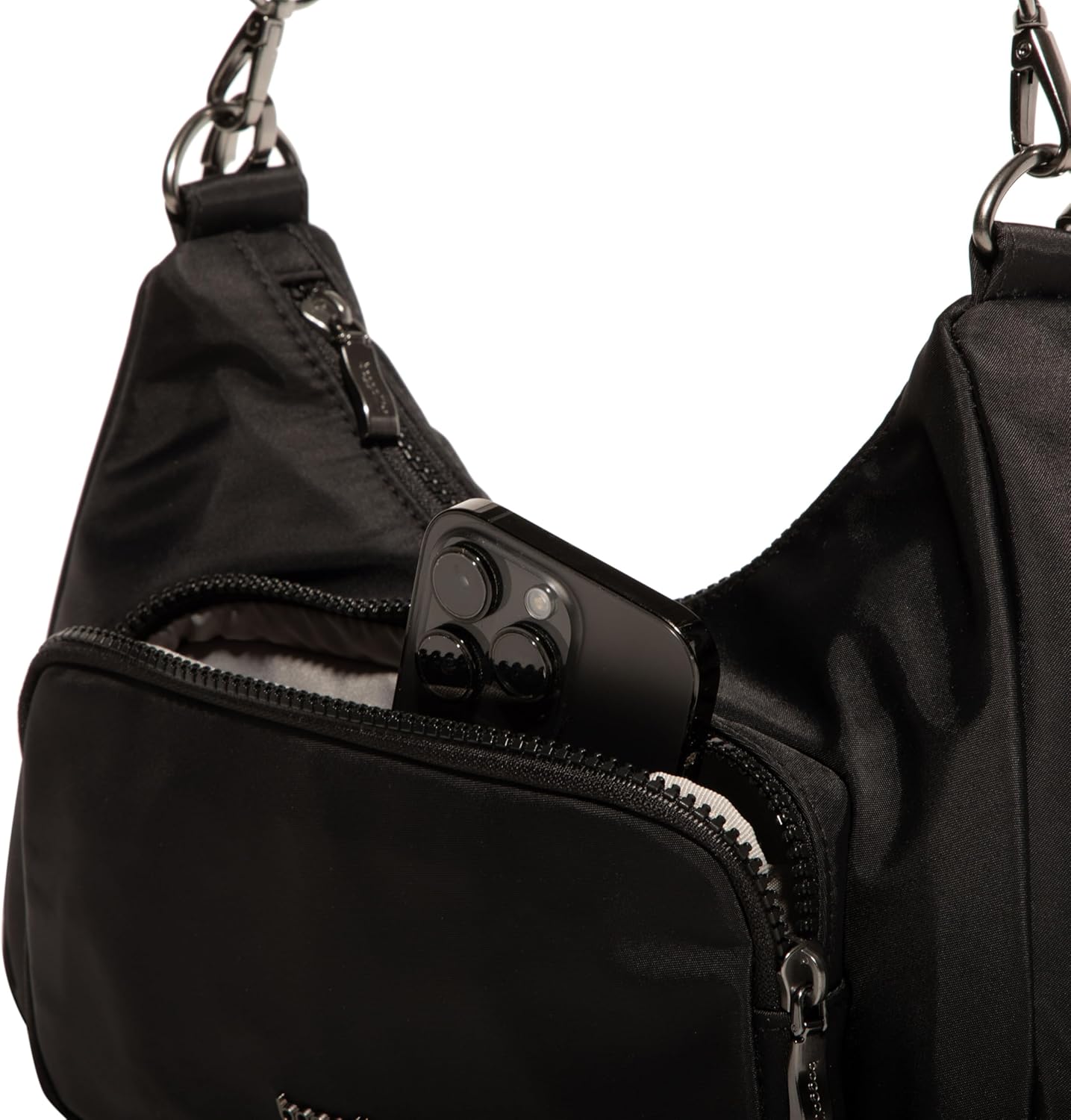 Baggallini Savannah Crossbody 12"x8" w/RFID Card Holder, Vegan Leather Shoulder Strap Convertible Crossbody for Women