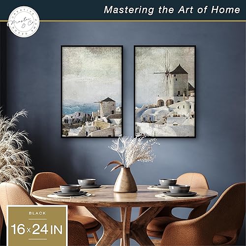 Vista 33 de MCS Master & Co. Foundry Gallery - Marco metálico de pared color negro, 16 x 24 pulgadas sin paspartú