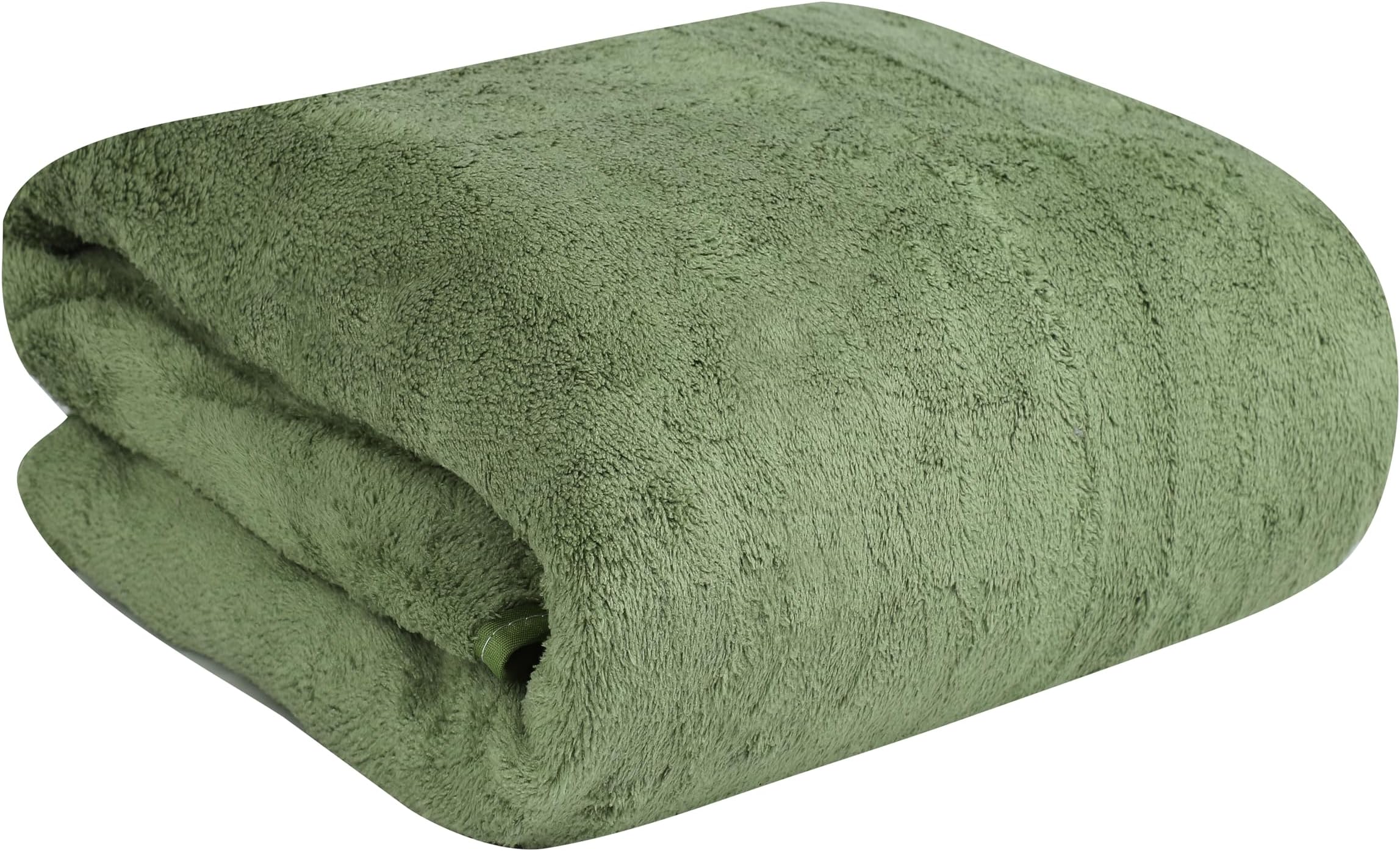 Fezora® Microfiber Bath Towels | (70x140) Extra Soft Plush & Quick Dry High Absorbency with Large Size Towels for Bathing (Pack of 1, Pista Dark)