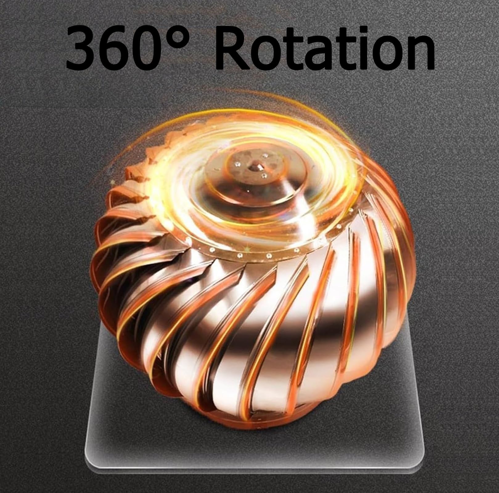 Cappa per camino in acciaio inox 304, 150 mm, indipendente dalla rete, rotonda, con apertura di scarico girevole per la dissipazione del calore, per case, fabbriche, soffitte, fattorie, turbine da