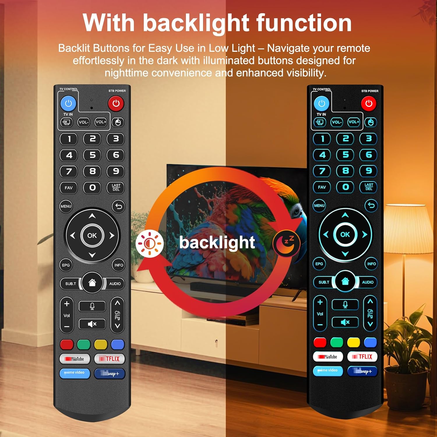 Backlight V5 Pro Voice Remote Control Replacement Compatible for V3 V5 Pro, V3 Plus,Elite Ultra, and Elite Mini