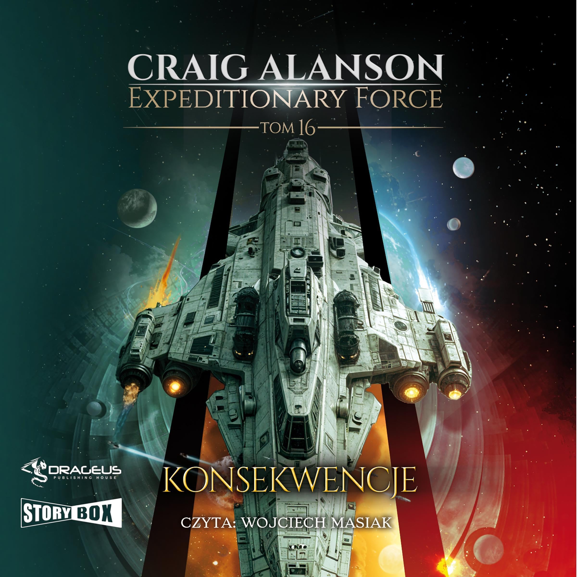 Cover art for Expeditionary Force. Tom 16. Konsekwencje