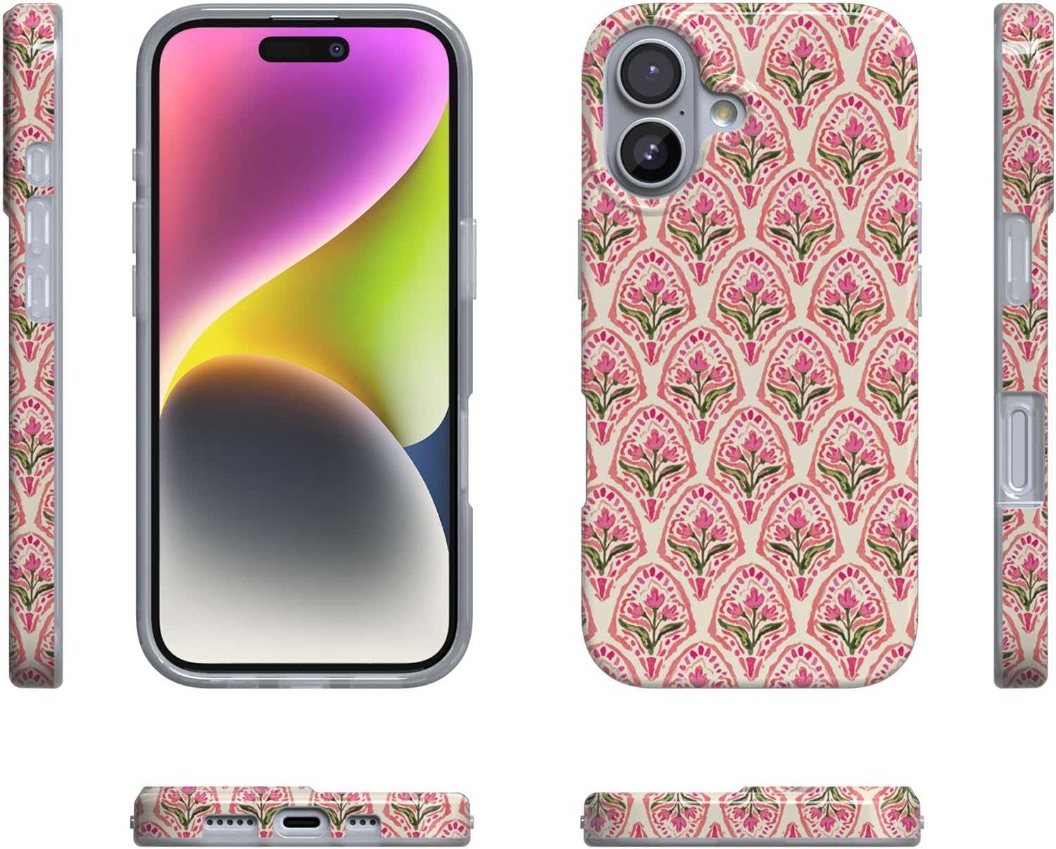 Casely iPhone 17 Case | Tulip Tapestry | Jenna Palek x Casely | Compatible with MagSafe | Classic Ultra Thin Design