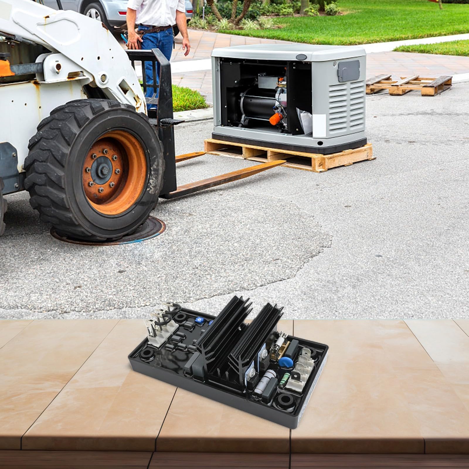 Regolatore di tensione automatico AVR R230 per modulo elettronico del generatore Leroy Somer, ingresso 120VAC, corrente continua 8A, per spazzola 50/60