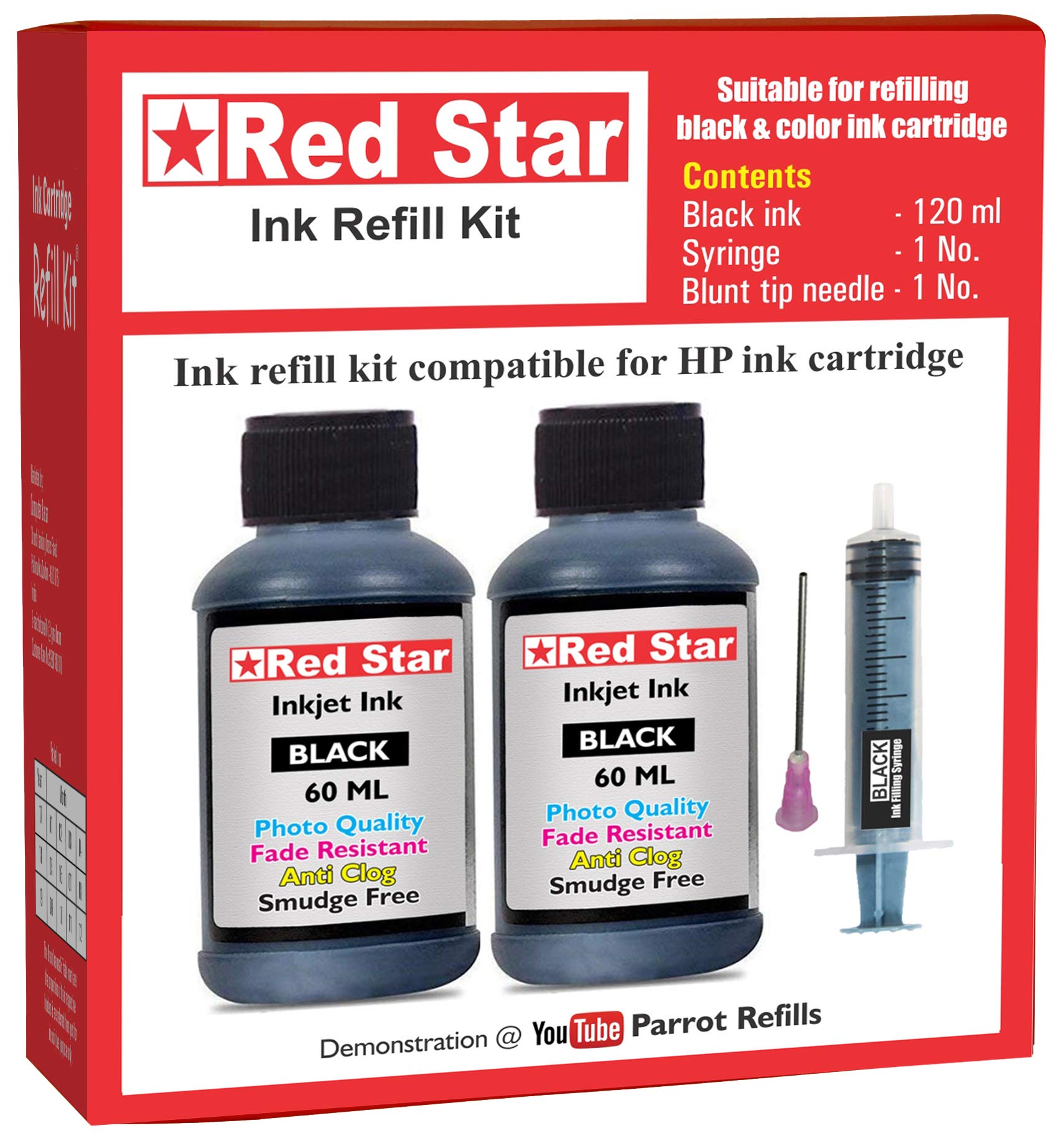 See full amazon price history chart for Red Star Ink Refill kit Compatible for hp Black Ink Cartridge 21, 27, 46, 56, 678, 680, 682, 702, 703, 704, 802, 803, 805, 818, 901 with 120 ml Ink, Refill Tools & Instructions Red Star Ink Refill kit Compatible for hp Black Ink Cartridge 21, 27, 46, 56, 678, 680, 682, 702, 703, 704, 802, 803, 805, 818, 901 with 120 ml Ink, Refill Tools & Instructions (B084CVHB71) Amazon Price History, Amazon Price Tracker