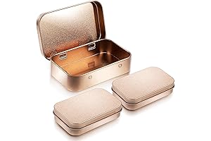 3Pcs Rectangular Altoid Tins Empty: Metal Tin Organizer for Mint, Candy, Key, Earring, Coin