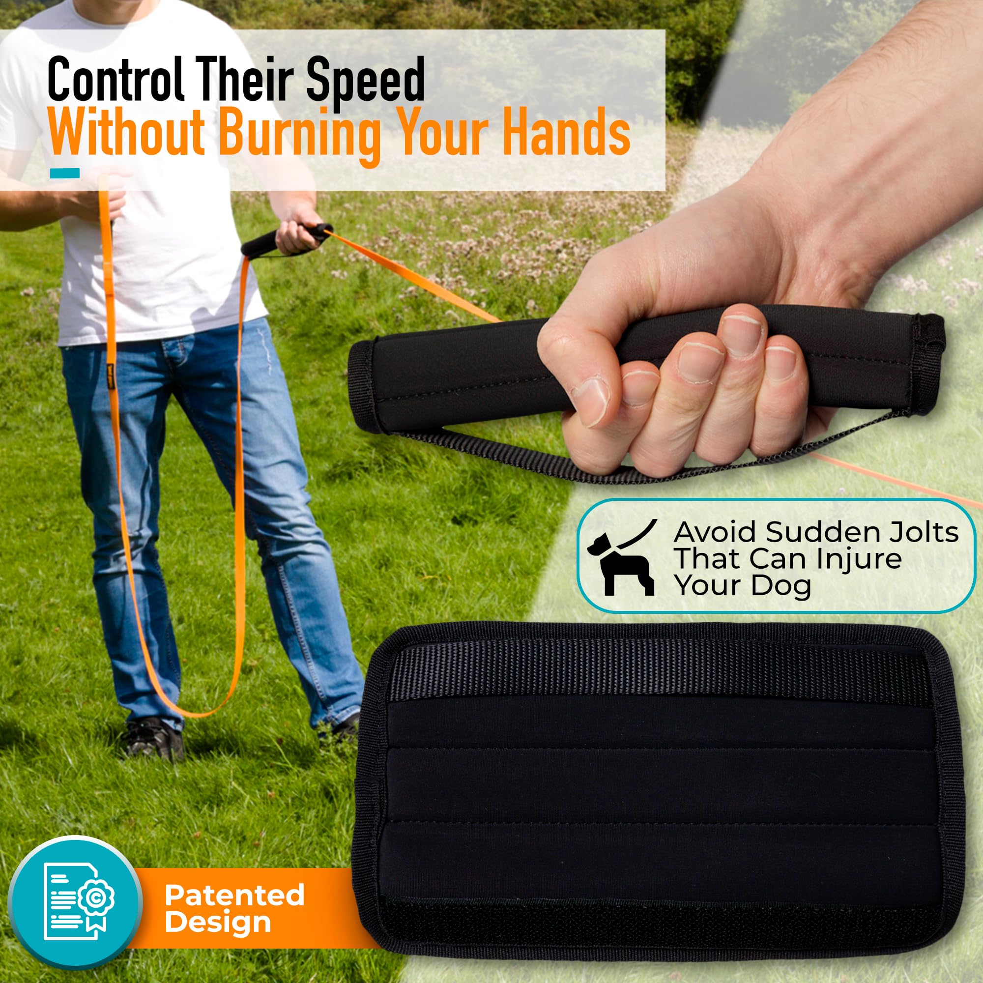 Total Pet Trainingslijn voor honden - waterdichte lange lijn voor terugroep- en gehoorzaamheidstraining - extra lange riem 5 m - geschikt voor alle maten