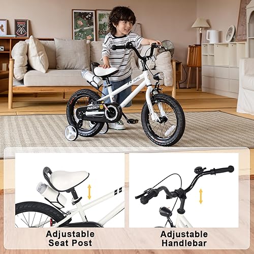 Miniatura 4 de Glerc Fantacy Kids Bike, 12-20 Inch Children Bicycle for 2-13 Years Old Boys Girls, Kids Bicycle with Water Bottle Holder & Headlight & Training