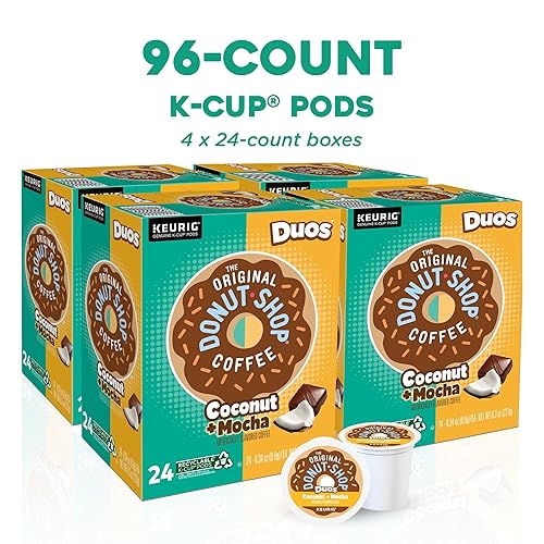 Vista 39 de The Original Donut Shop K Cup Duos - Vainilla de chocolate blanco, cápsulas Keurig K Cup de una sola porción, café saborizado, chocolate blanco +
