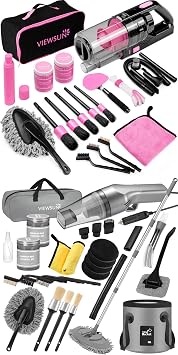 38 Pcs Car Cleaning Kit,Complete Interior Exterior Washing Supply for Men Women