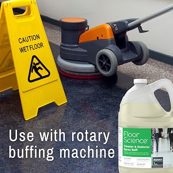 Diversey Floor Science Cleaner & Restorer Spray Buff, Ready to Use, 1 gal