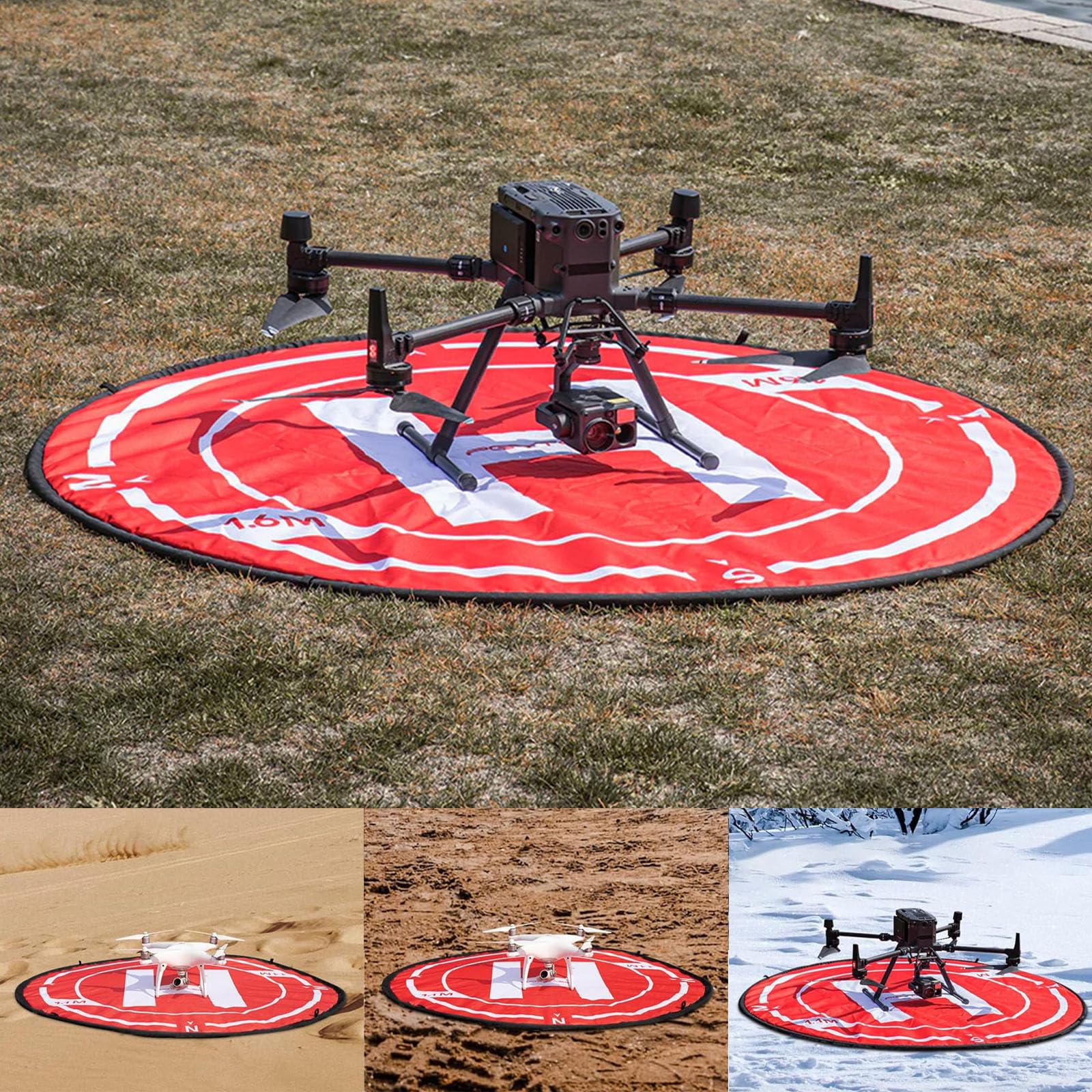 Pieghevole Portatile Helipad Universale per Droni Tappeto di Atterraggio