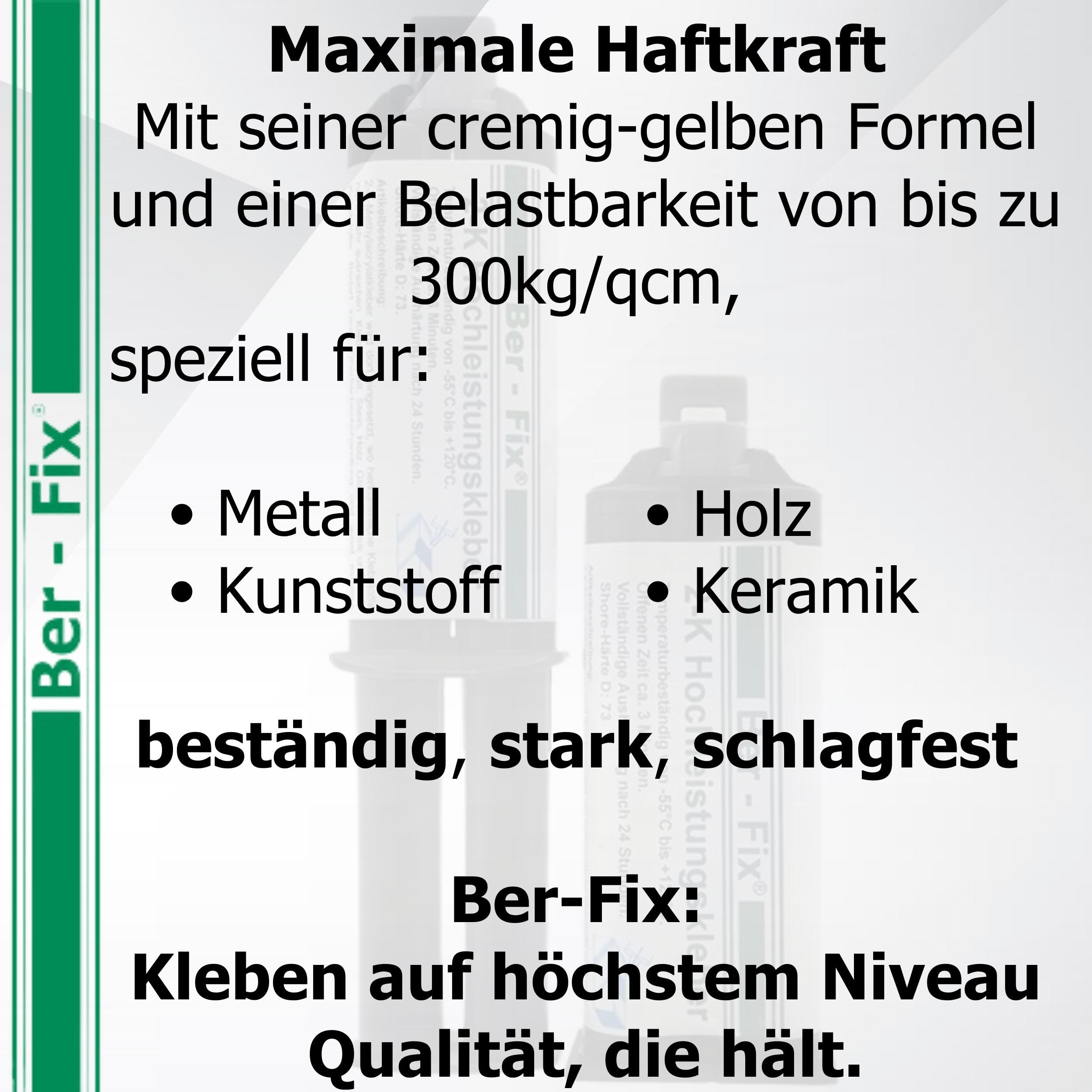 Ber-Fix Hochleistungskleber 2K MMA 30 Min 3x50g + 13 Düsen ohne Pistole