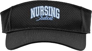 Nursing School Blue Gingham Trendy Nurse Student Sport Sun Visor