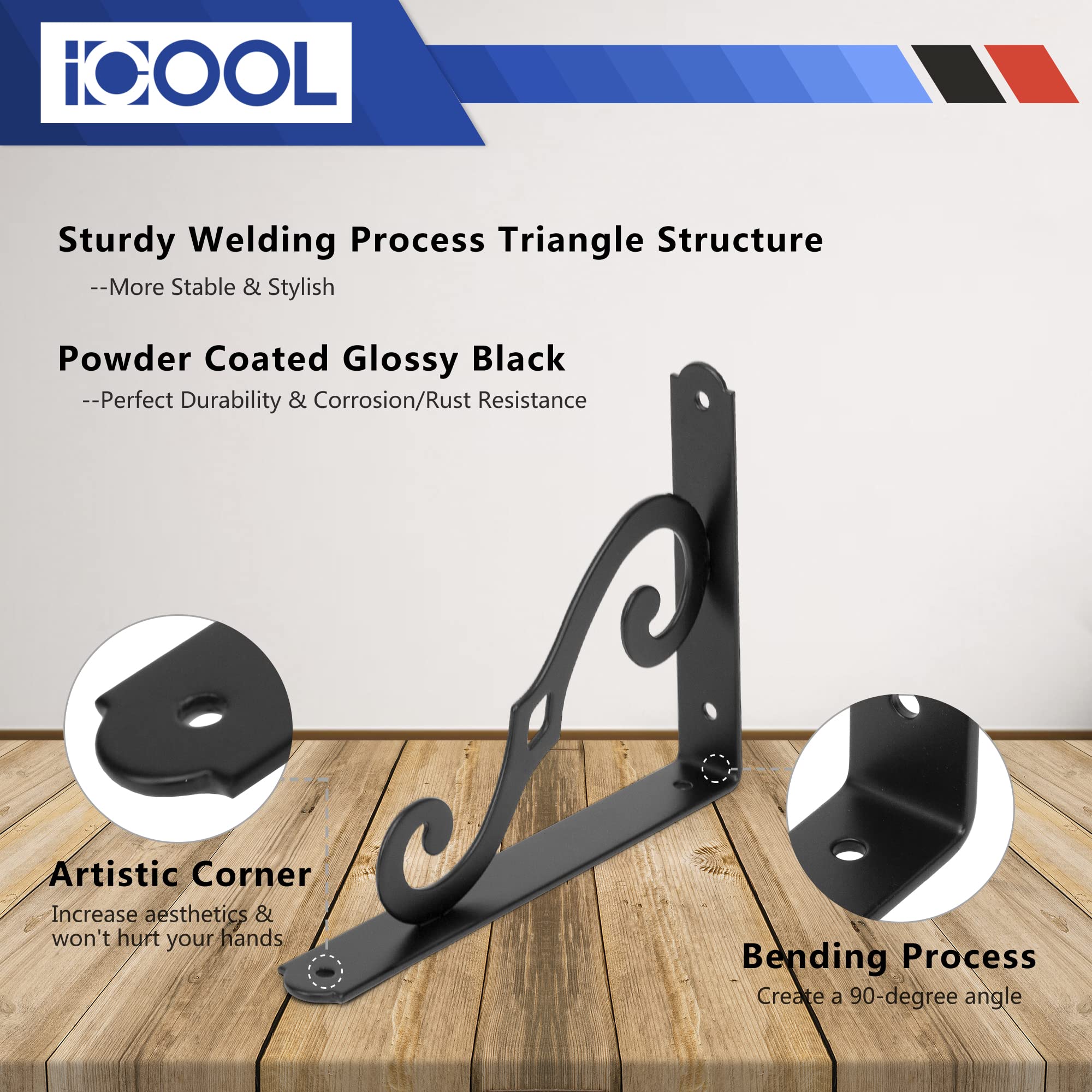L Shape Shelf Racks Support Post L Shape Shelf Supports 20 Pack Heavy Duty - 6x5 Inch L Shape Metal ...