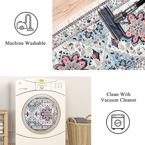 Miniatura 5 de Bsmathom Farmhouse Kitchen Rugs Sets 3 Piece with Runner, Boho Kitchen Mats for Floor, Washable Non-Slip Kitchen Floor Mat for Kitchen Floor Hallway