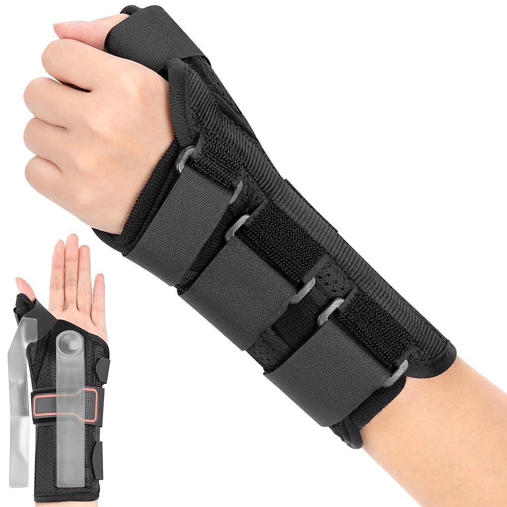 Medibot Wrist Brace & Thumb Spica Splint, for De Quervain\'s Tenosynovitis, Tendonitis, Carpal Tunnel & Arthritis Wrist Support Thumb Splint (Left Hand - Small)