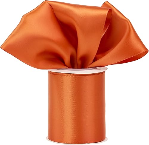 Miniatura 19 de Cinta de satén roja de doble cara de 3 pulgadas de grosor para decoración de bodas, banda de silla, envoltura de regalos, recuerdo de fiesta