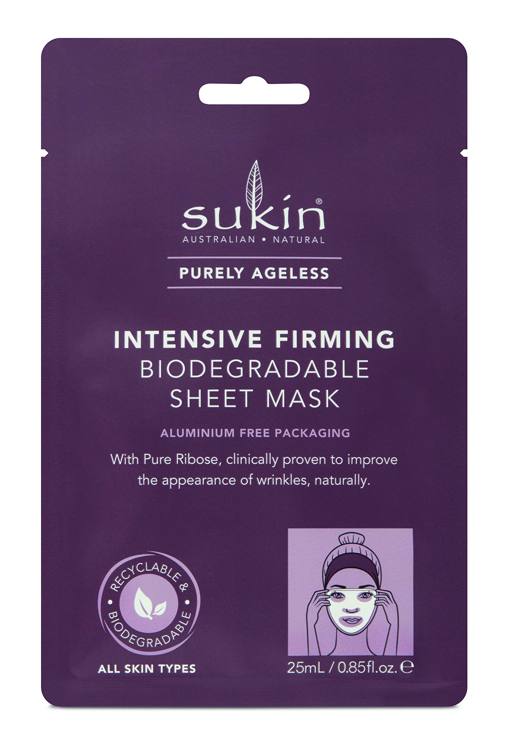 SUKIN PURELY AGELESS MASK SACHET INTENSIVE FIRMING SHEET
