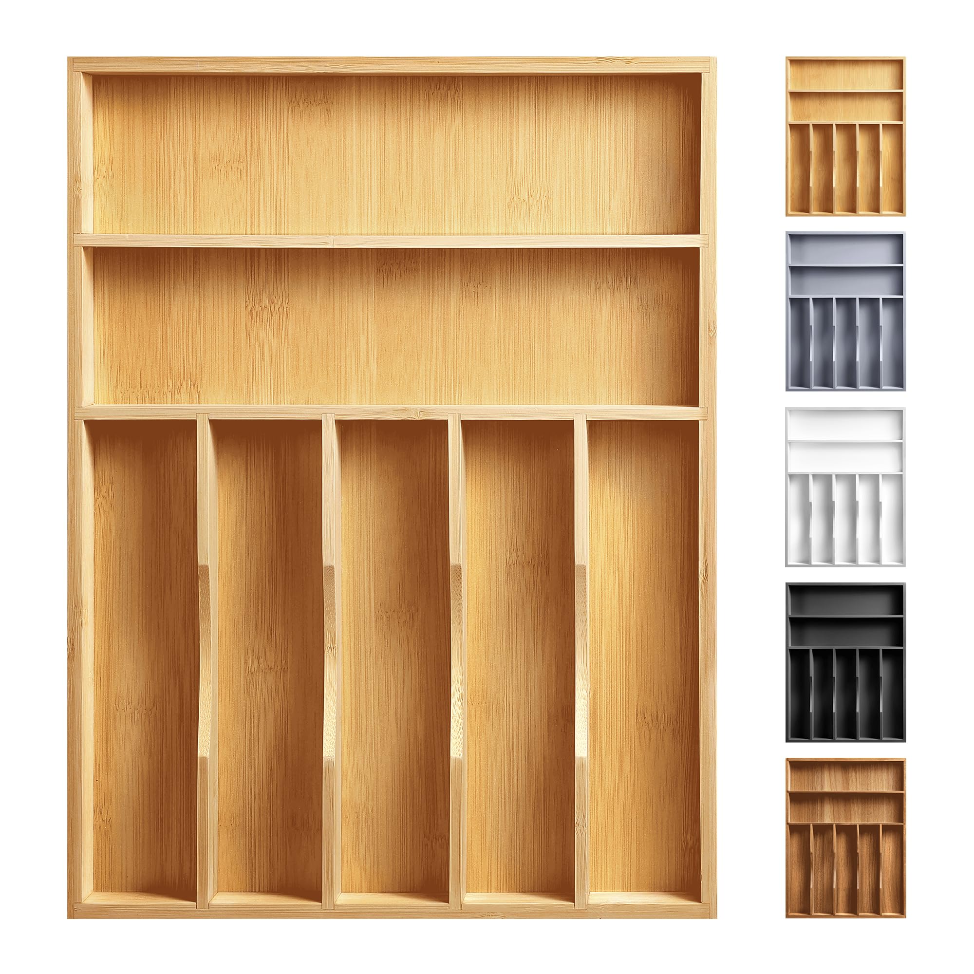 ORIDOM Organiseur De Tiroir De Cuisine Extensible En Bambou