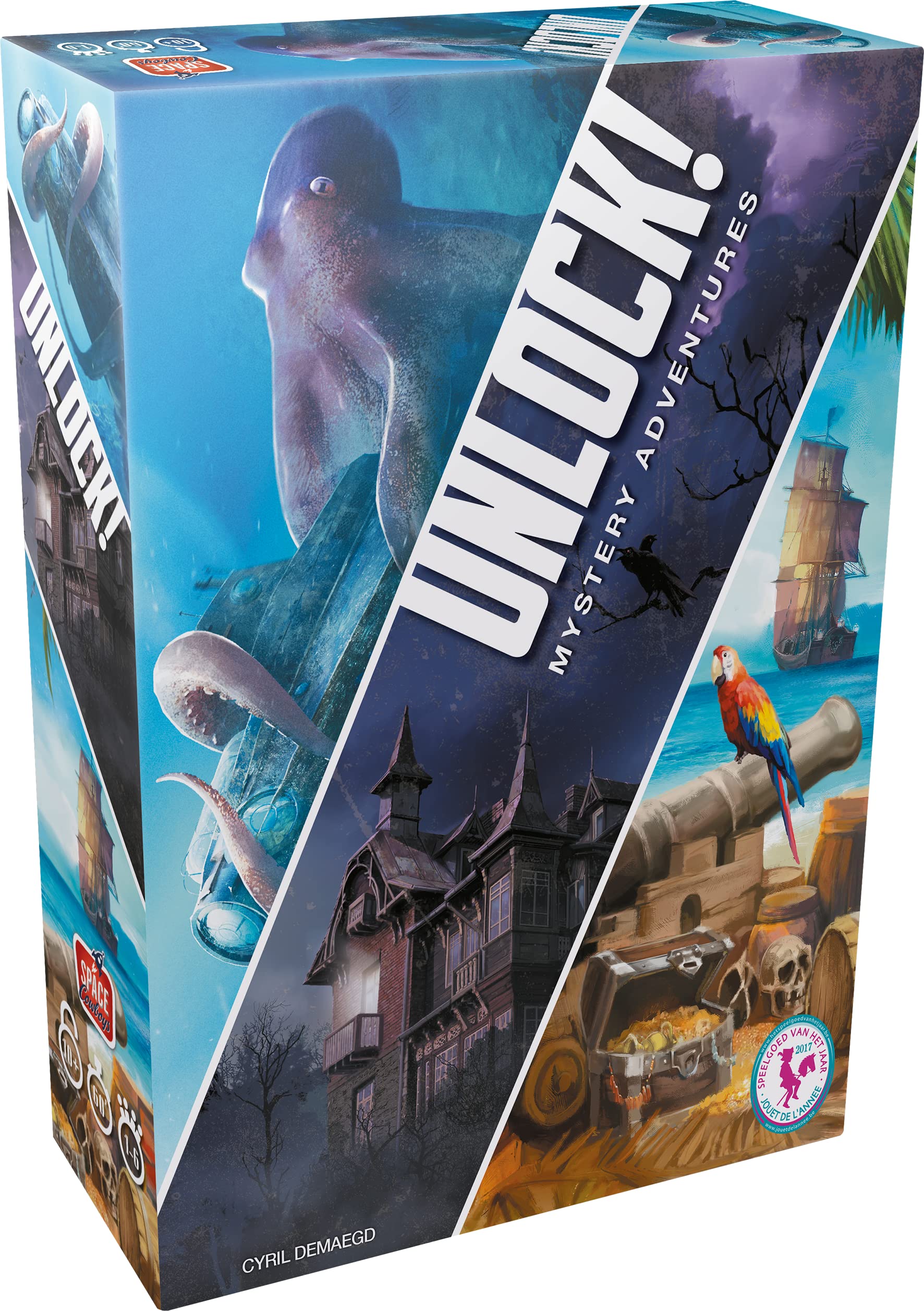 Asmodee SCUNL02FR - Juego de Aventuras Unlock Mystery Adventures [Edición en Francés]