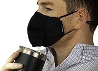 Vista 2 de Gator Cases - Máscara facial de doble capa con solapa magnética de algodón, ideal para tocar instrumentos de viento, beber, ir a eventos y viajes