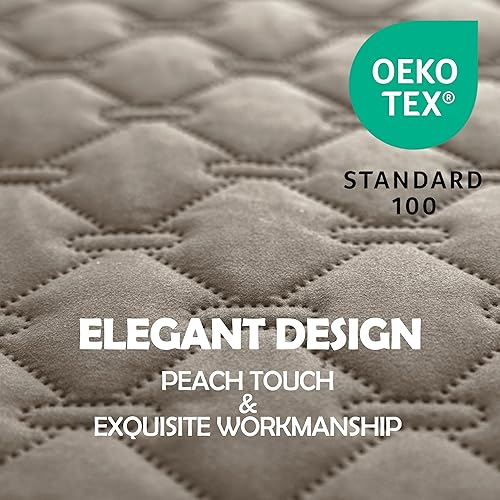 Miniatura 4 de gogobunny - Manta para perros y gatos 100% impermeable y de doble cara, funda suave para cama de mascotas, reversible, protege muebles, piedra