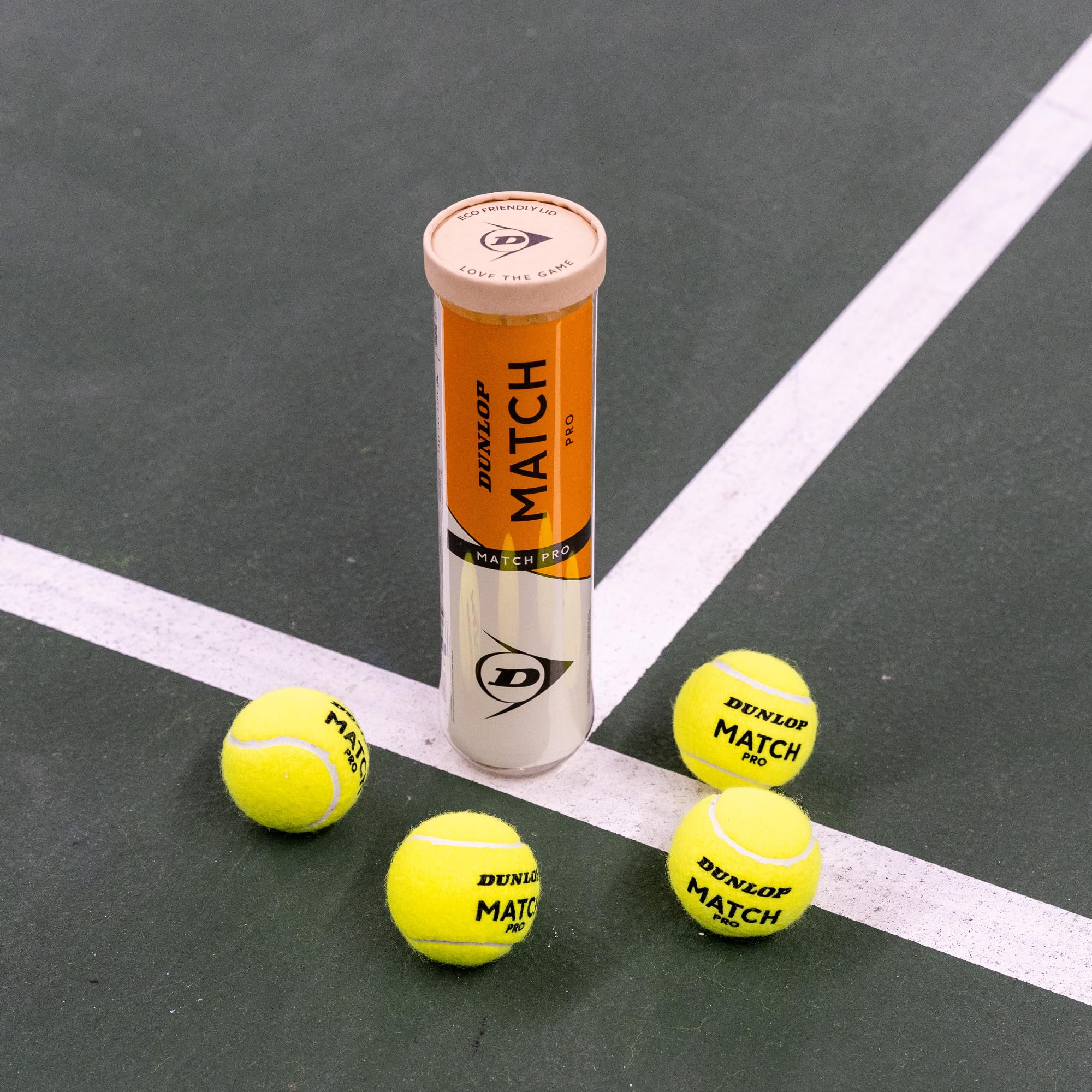 Dunlop Match Pro Tennis Ball for Sand, Hard Court & Lawn