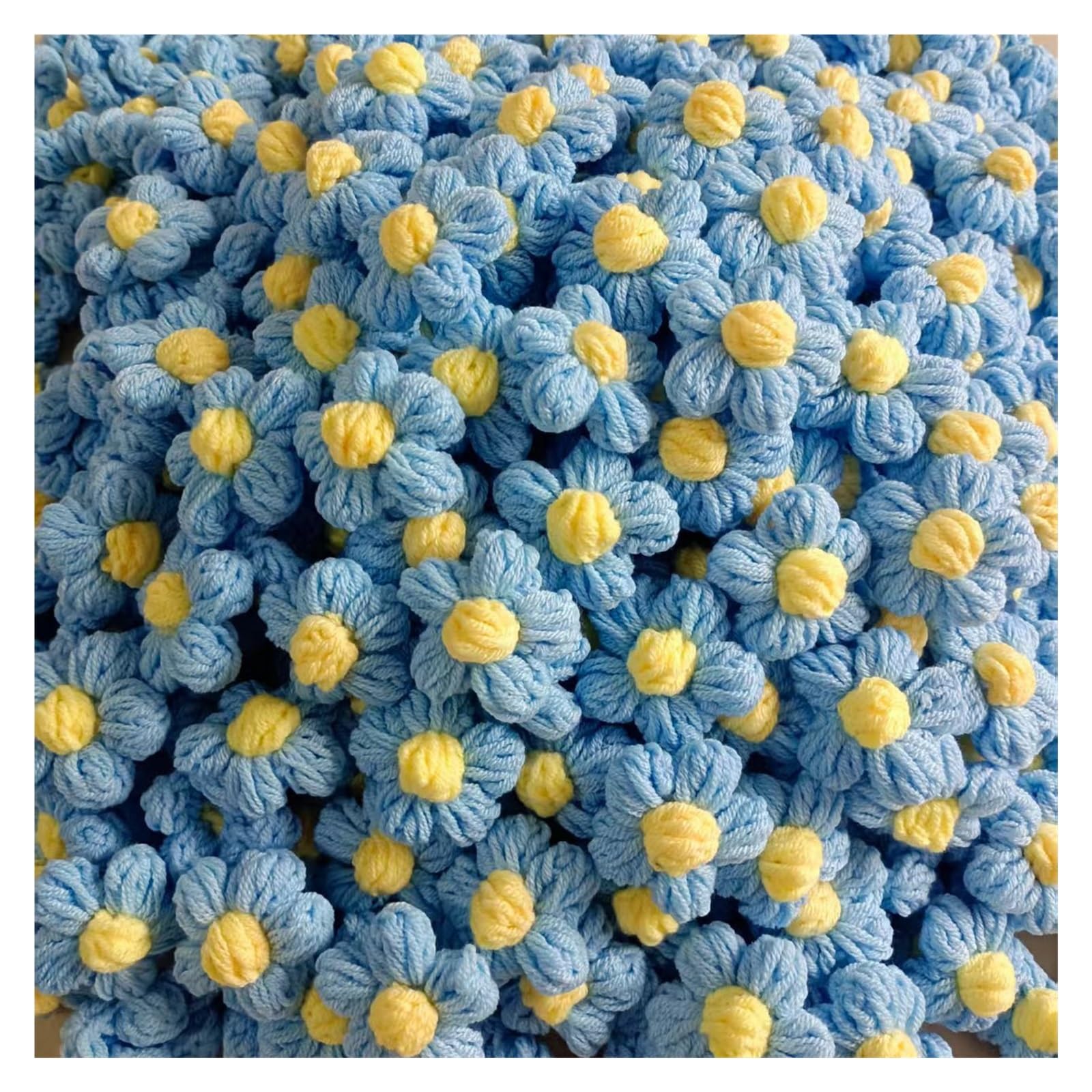 DIY Quilting Fabric kit 100PCS DIY Knitted Flower Handmade DIY Craft